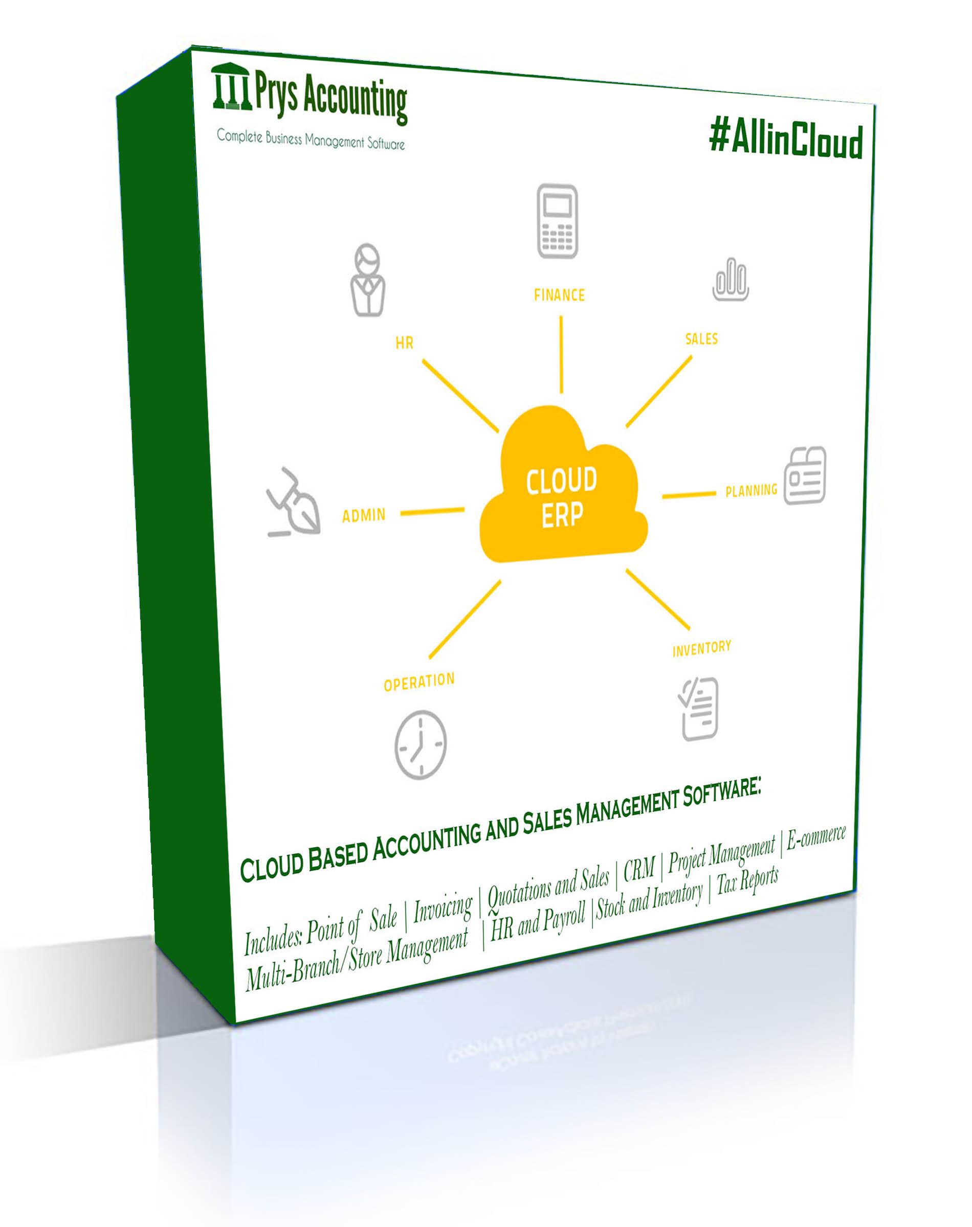Cloud based accounting, invoicing, sales, Human Resources and business management Software  - Annual Subscrition #AllinCloud