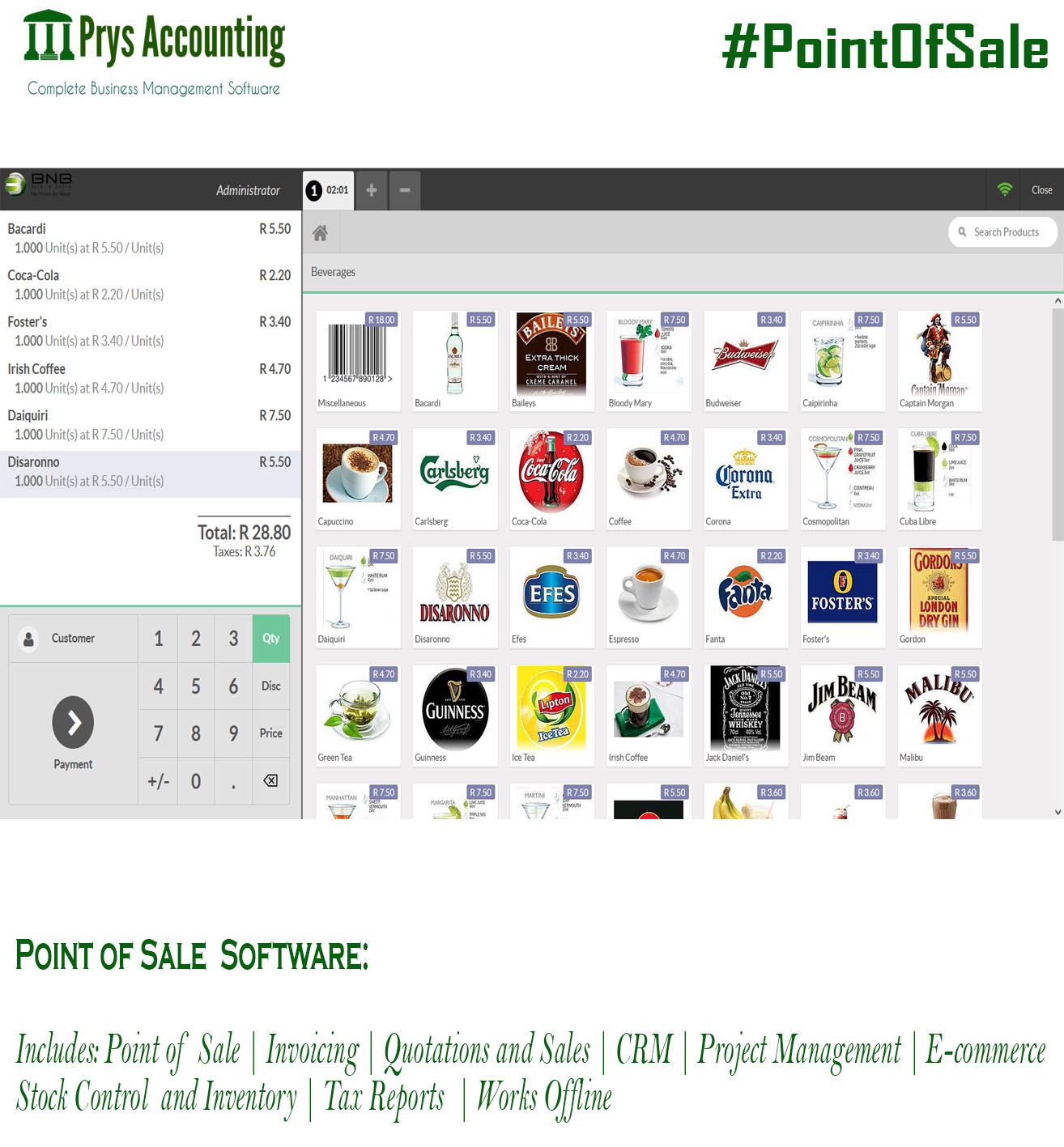 Point of Sale and Stock Control Software #PointofSale ~ Monthly Subscription